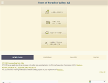 Tablet Screenshot of paradisevalleyaz.gov